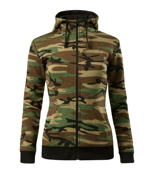 Sweatshirt women’s - Camo Zipper C20