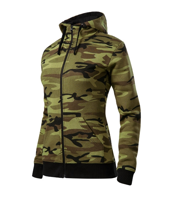 Sweatshirt women’s - Camo Zipper C20